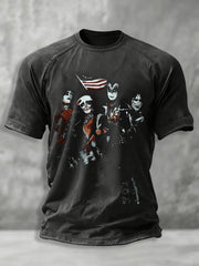 Men's Rock Band Printed T-shirt