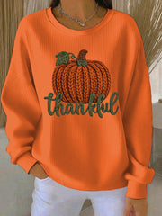 Women's Thanksgiving Print Casual Sweatshirt
