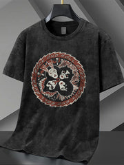 Men's Rock Band Printed T-shirt