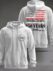 Men's United States 250 Years Printed Casual Hoodie