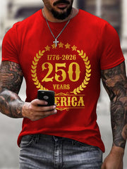 Men's 250th Anniversary America Print T-Shirt