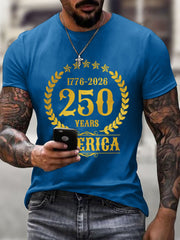 Men's 250th Anniversary America Print T-Shirt