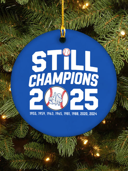 Baseball World Series Champions 2025 Print Printed Acrylic Decorative Ornament