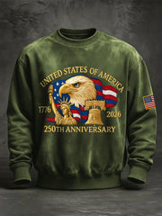 Men's United States of America 250th Anniversary Print Sweatshirt