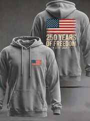 Men's United States 250 Years Printed Casual Hoodie