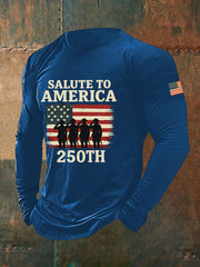 Men's United States 250 Years Printed Casual T-Shirt