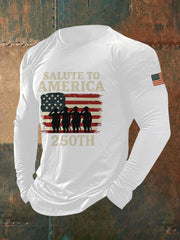 Men's United States 250 Years Printed Casual T-Shirt