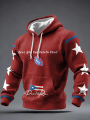 Men's Bunny Football Music Lover Printed Hoodie