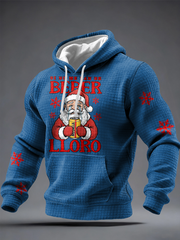 Men's Christmas Puerto Rico Printed Hoodie