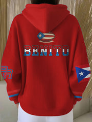 Women's Bunny Football Music Lover Printed Hoodie