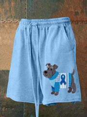 Men's Lovely Schnauzer Dog Felt Pattern Shorts