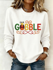 Women's Gobble Turkey Casual Sweatshirt