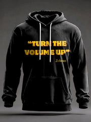 Men's Turn the Volume Up Zohran Mamdani NYC Printed Hoodie