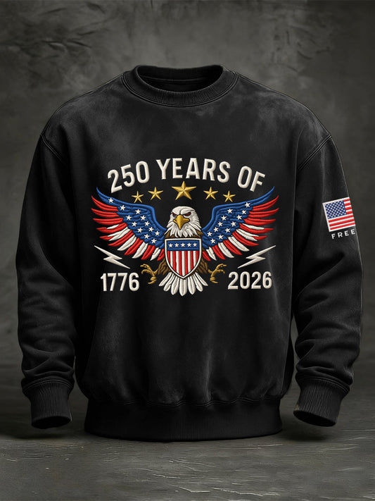 Men's 250 Years Of 1776-2026 Print Sweatshirt