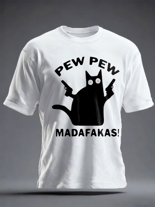 Men's Veteran Pew Humor Printed T-shirt