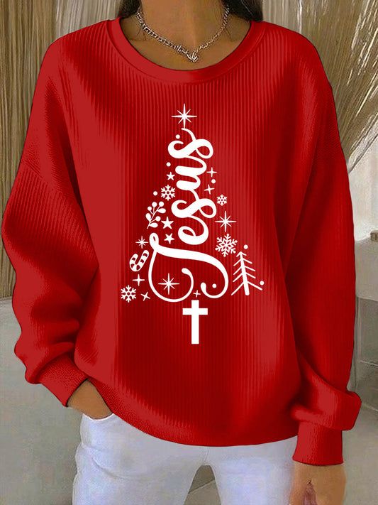 Women's Christmas Print Casual Sweatshirt