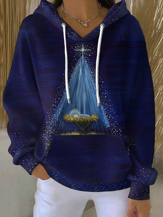 Women's Christian Faith Christmas Printed Hoodie