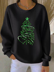 Women's Christmas Belief Print Casual Sweatshirt