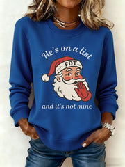Women's Santa Claus FDT Print Sweatshirt