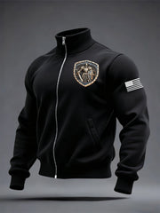 Men's Armor Of God Printed Zip-up Jacket