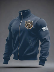 Men's Armor Of God Printed Zip-up Jacket