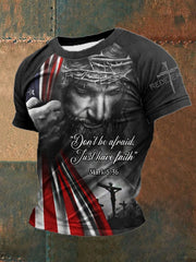 Men's Don't be afraid. Just have faith Mark 5:36 Short Sleeve T-Shirt