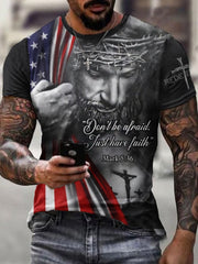 Men's Don't be afraid. Just have faith Mark 5:36 Short Sleeves T-Shirt