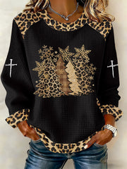 Women's Cross Print Casual T-shirt