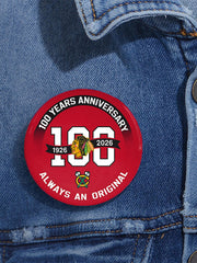 Chicago Hockey 100th Anniversary Print Brooches