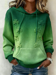 Women's St. Patrick's Day Waffle Hoodie
