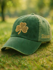 Unisex St Patrick's Day Shamrock Print Hat