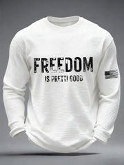 Men's Freedom Is Pretti Good Minneapolis Resist Waffle Shirt