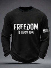 Men's Freedom Is Pretti Good Minneapolis Resist Waffle Shirt