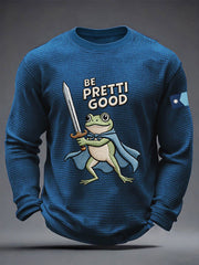 Men's Be Pretty Good Waffle Print Casual T-Shirt