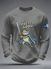 Men's Be Pretty Good Waffle Print Casual T-Shirt