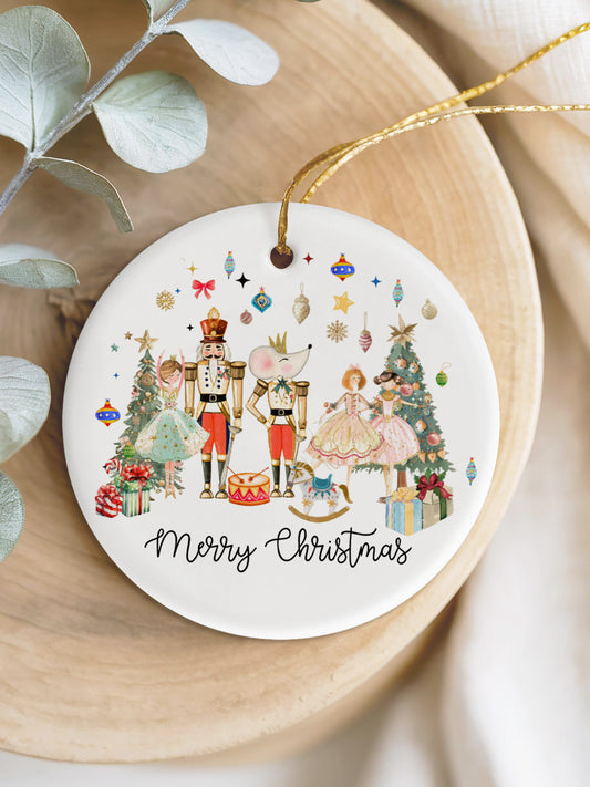 Christmas Gift Nutcracker Printed Acrylic Decorative Ornament