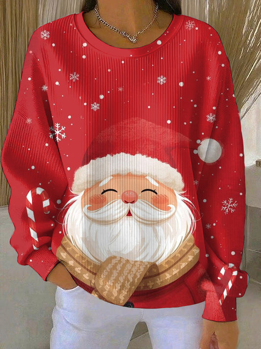 Women's Christmas Print Casual Sweatshirt