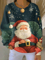 Women's Christmas Print Casual Sweatshirt