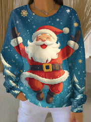 Women's Christmas Print Casual Sweatshirt