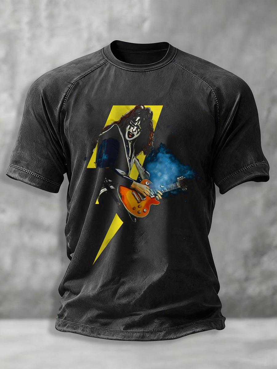 Men's Rock Band Printed T-shirt