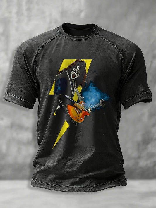 Men's Rock Band Printed T-shirt
