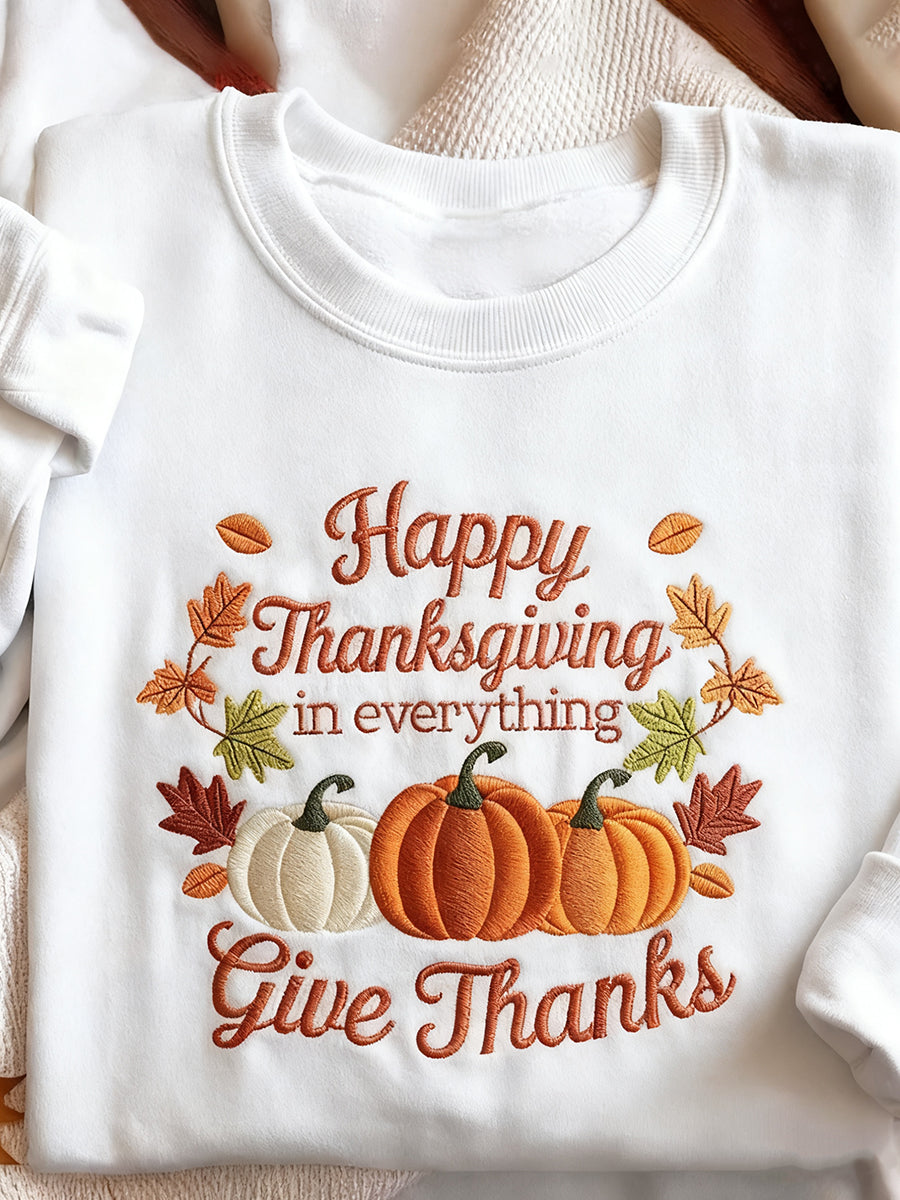 Women's Thanksgiving Printed Sweatshirt
