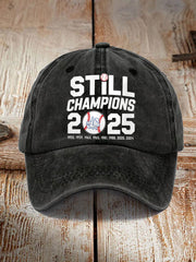 Unisex Baseball Still Champions 2025 Print Hat