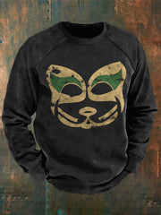 Mne's Rock Band Print Casual Sweatshirt