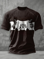 Men's Rock Band Print short sleeve t-shirt