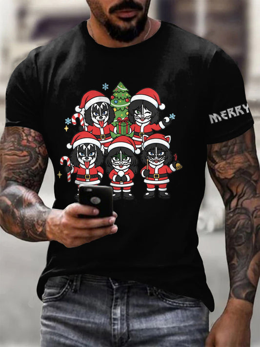 Men's Merry KISS-mas short sleeves t-shirt