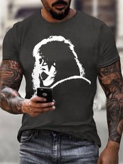 Men's Rock Band Printed T-shirt