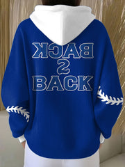 Women's Baseball Lover Printed Hoodie