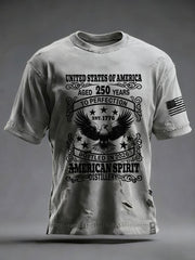 Men's United States 250 Years Printed Casual T-Shirt