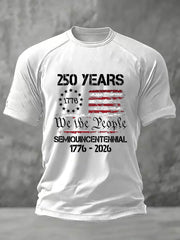 Men's United States 250 Years Printed Casual T-Shirt